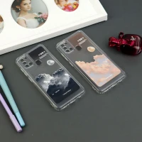 قاب ژله ای شفاف طرحدار محافظ لنزدار Samsung Galaxy A21s