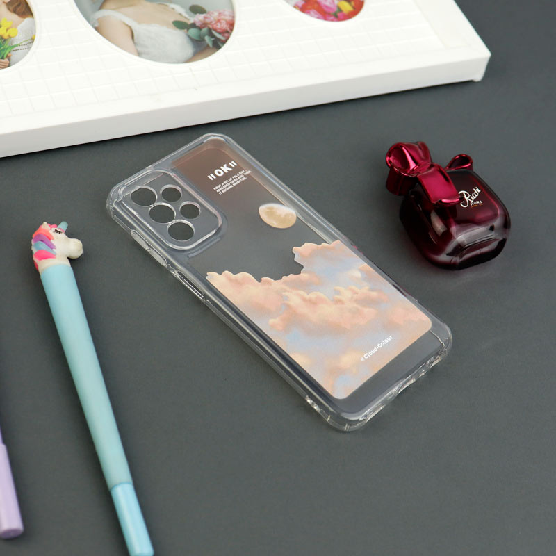 قاب ژله ای شفاف طرحدار محافظ لنزدار Samsung Galaxy A23