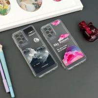 قاب ژله ای شفاف طرحدار محافظ لنزدار Samsung Galaxy A23