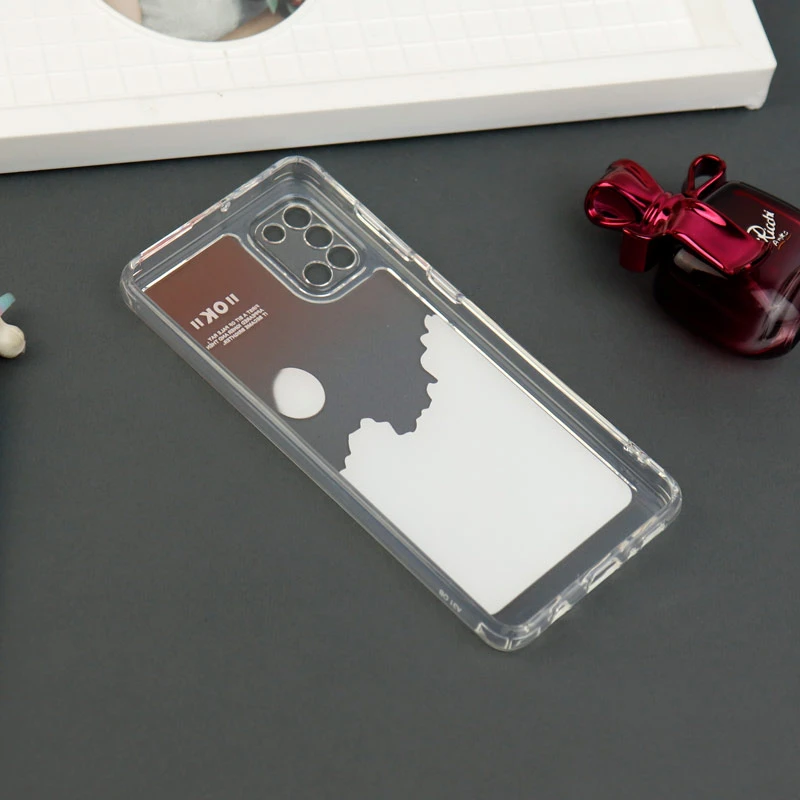 قاب ژله ای شفاف طرحدار محافظ لنزدار Samsung Galaxy A31