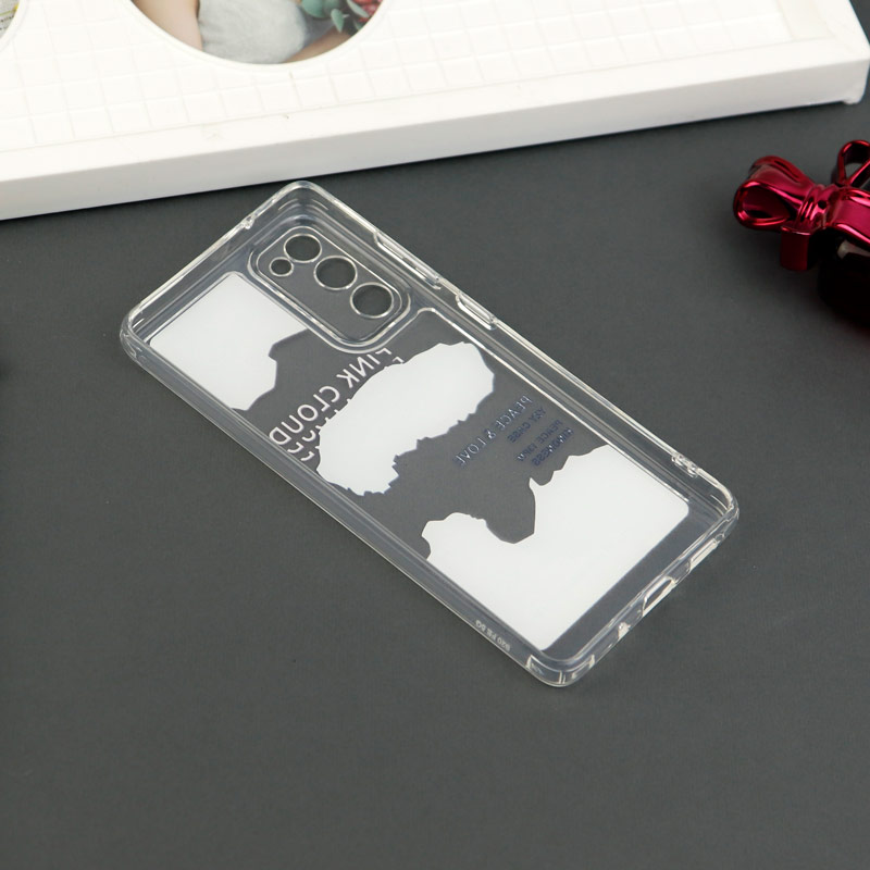 قاب ژله ای شفاف طرحدار محافظ لنزدار Samsung Galaxy S20 FE