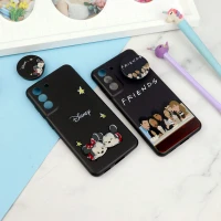 قاب فانتزی طرحدار دخترانه محافظ لنزدار + پاپ سوکت Samsung Galaxy S21 FE 5G سری R