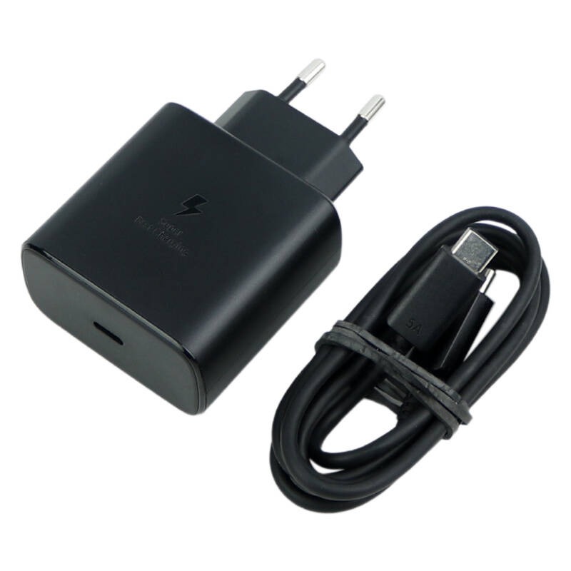 شارژر دیواری فست شارژ Samsung Note 20 EP-TA845 3A PD 45W Type-C + کابل تبدیل تایپ سی