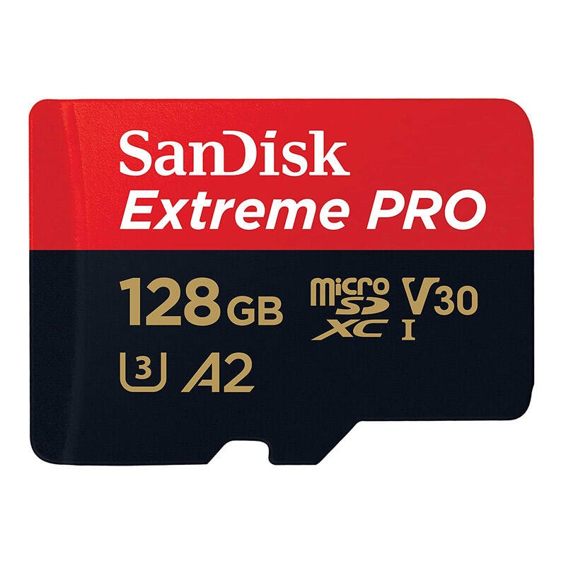 رم میکرو 128 گیگ سن دیسک SanDisk Extreme PRO V30 U3 A2 170MB/s + خشاب