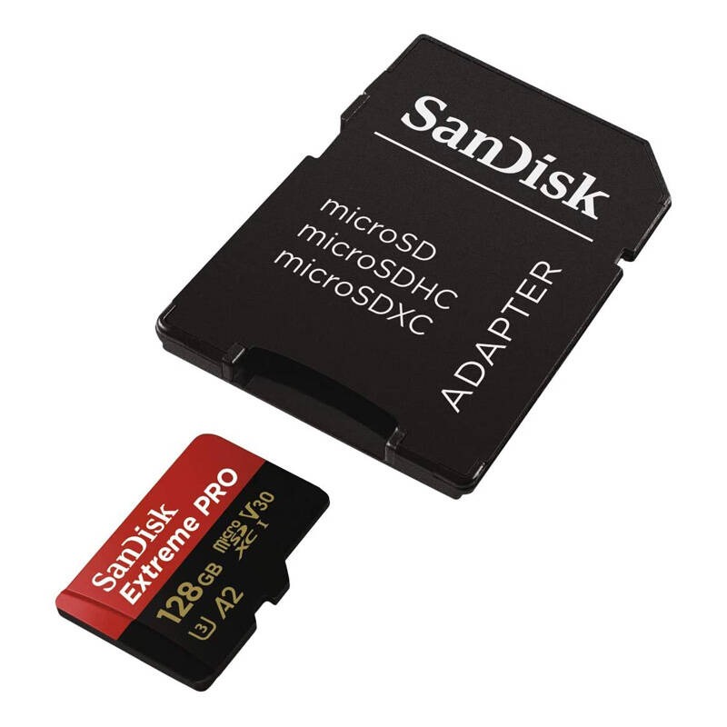 رم میکرو 128 گیگ سن دیسک SanDisk Extreme PRO V30 U3 A2 170MB/s + خشاب