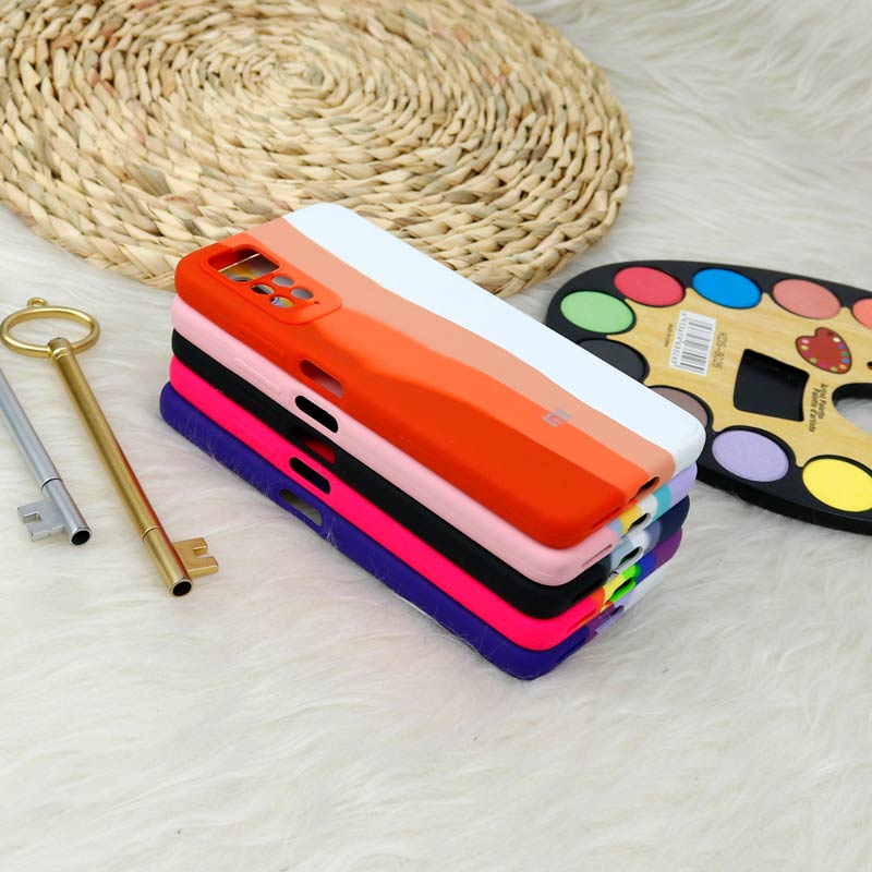 قاب سیلیکونی اورجینال رنگین کمانی محافظ لنزدار Xiaomi Redmi Note 11 Pro