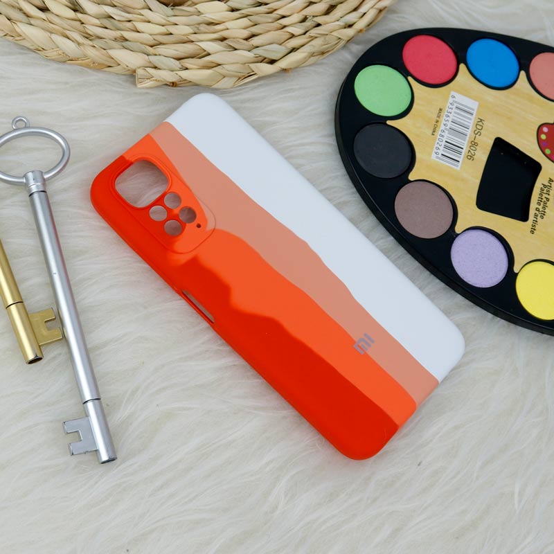 قاب سیلیکونی اورجینال رنگین کمانی محافظ لنزدار Xiaomi Redmi Note 11 / 11s