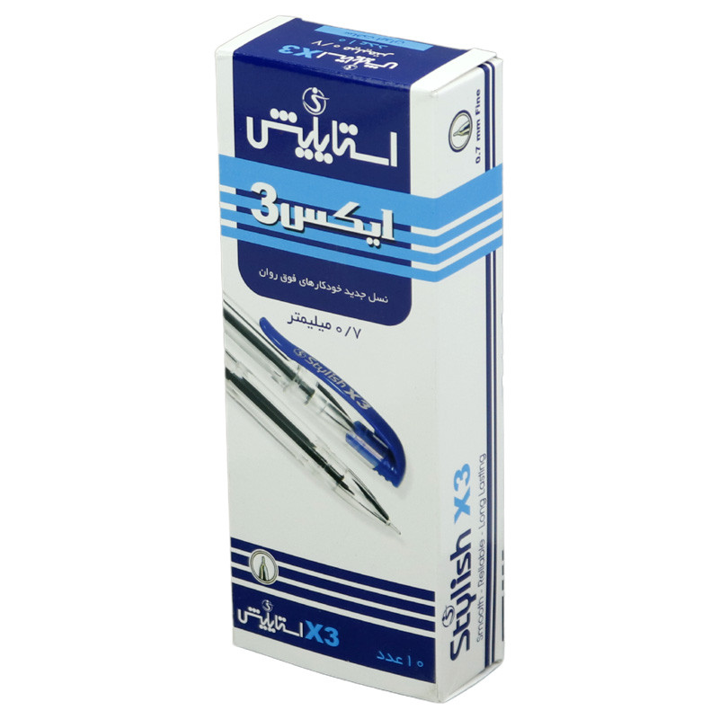 خودکار استایلیش Stylish X3 0.7mm بسته 10 عددی