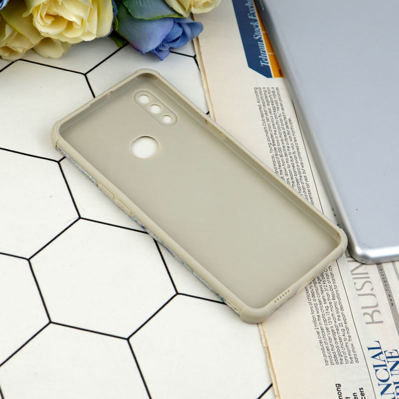 قاب شاینی سواروسکی محافظ لنزدار طرح لاتین Samsung Galaxy A10s