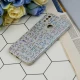 قاب شاینی سواروسکی محافظ لنزدار طرح لاتین Samsung Galaxy A10s