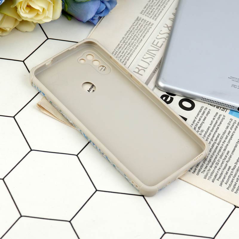 قاب شاینی سواروسکی محافظ لنزدار طرح لاتین Samsung Galaxy A11