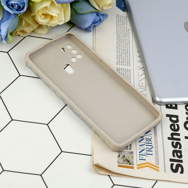 قاب شاینی سواروسکی محافظ لنزدار طرح لاتین Samsung Galaxy A21s