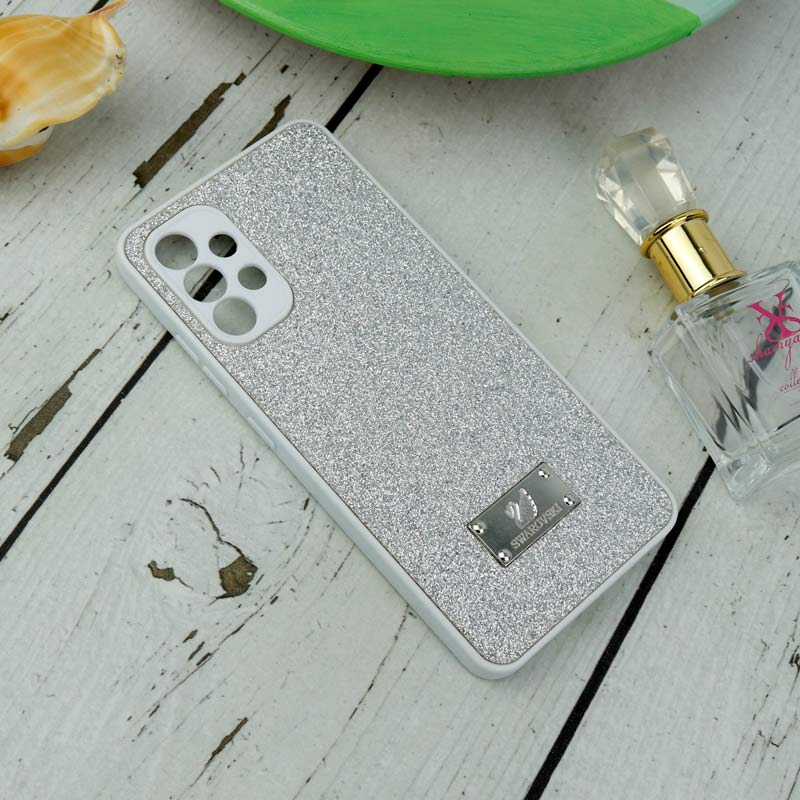 قاب شاینی Swarovski محافظ لنزدار Samsung Galaxy A32 5G سفید