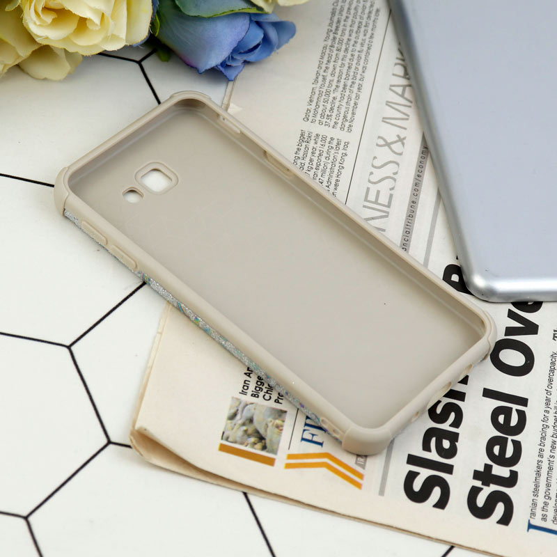 قاب شاینی سواروسکی محافظ لنزدار طرح لاتین Samsung Galaxy J5 Prime
