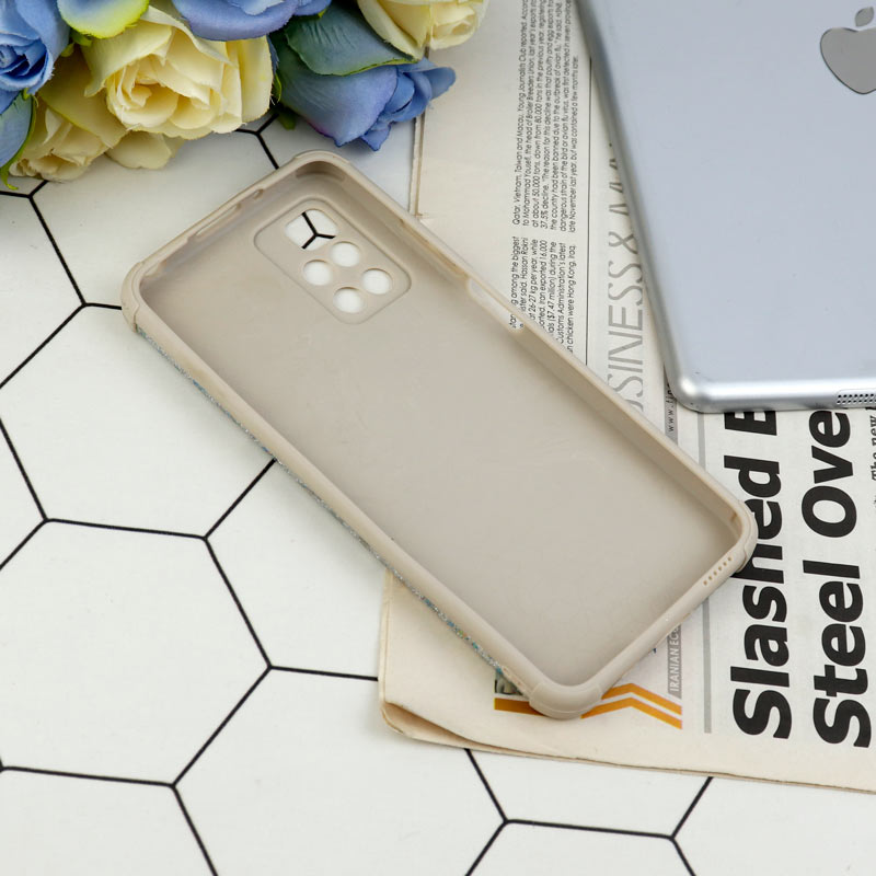 قاب شاینی سواروسکی محافظ لنزدار طرح لاتین Xiaomi Redmi 10