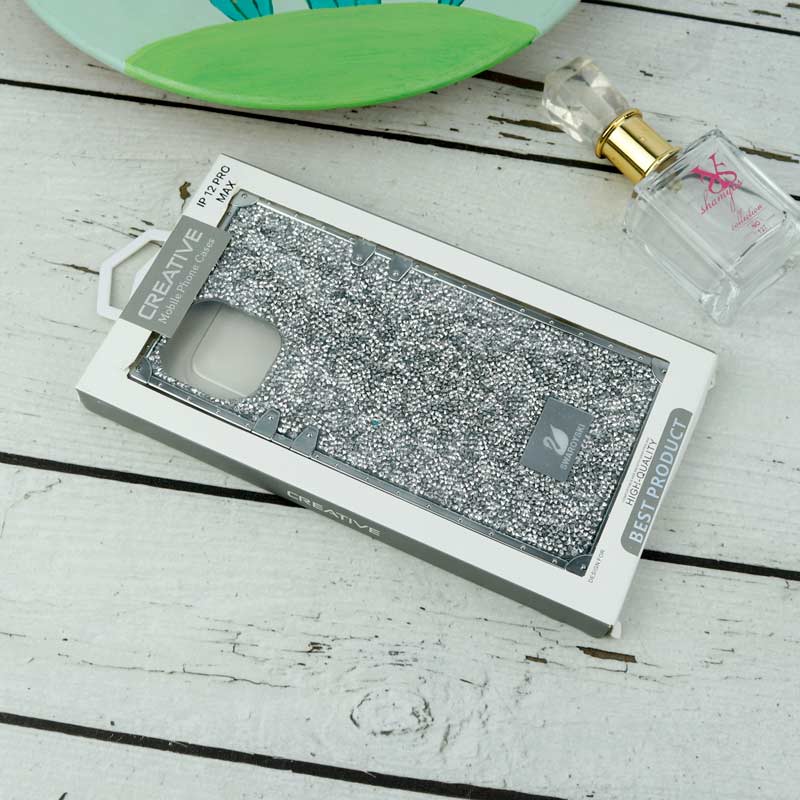 قاب شاینی Swarovski صندوقی iPhone 12 Pro Max