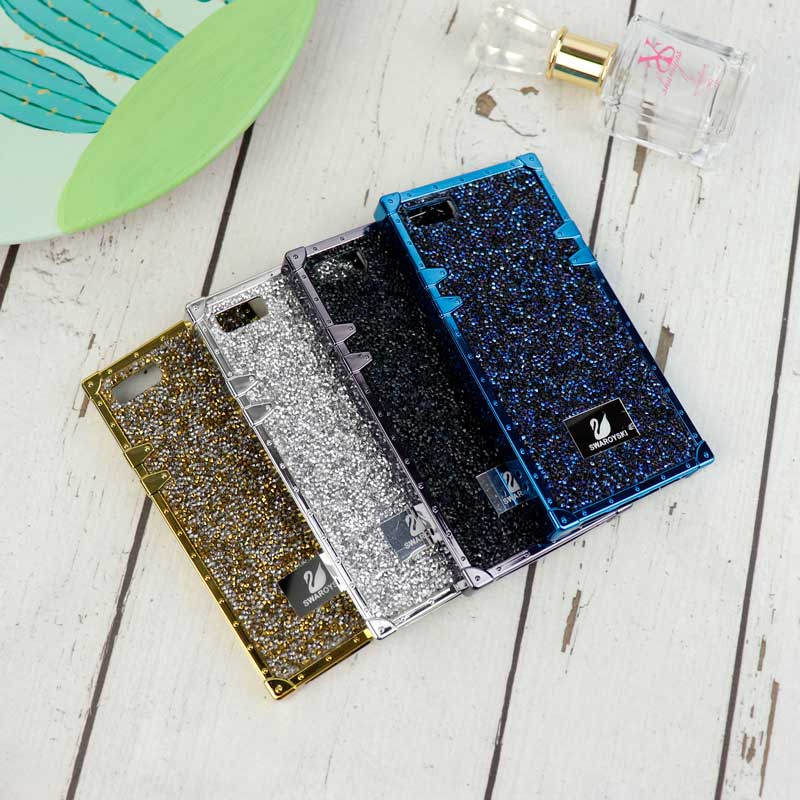 قاب شاینی Swarovski صندوقی iPhone 7/8