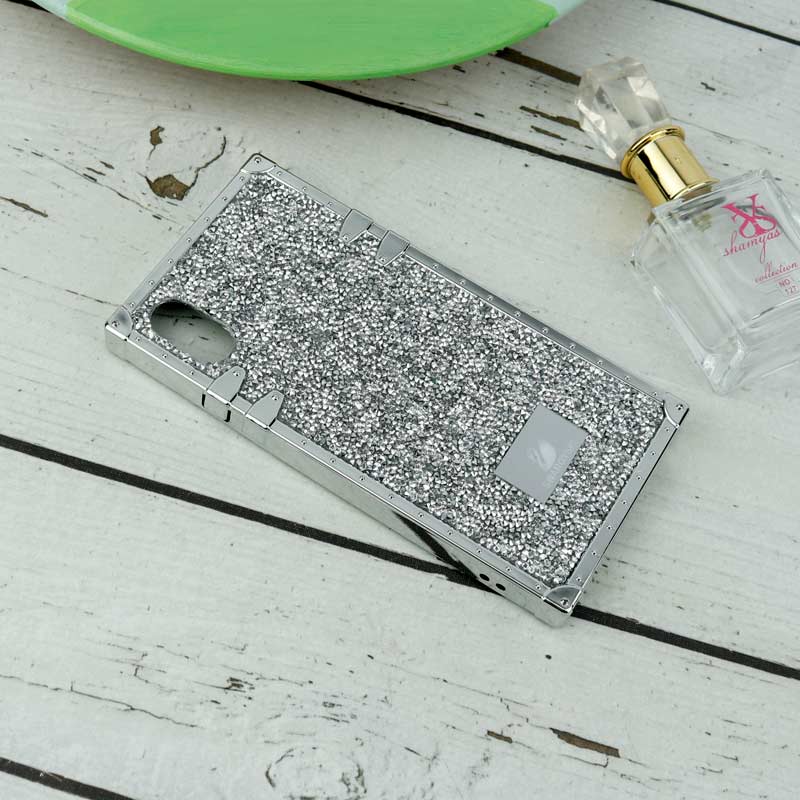 قاب شاینی Swarovski صندوقی iPhone X/XS