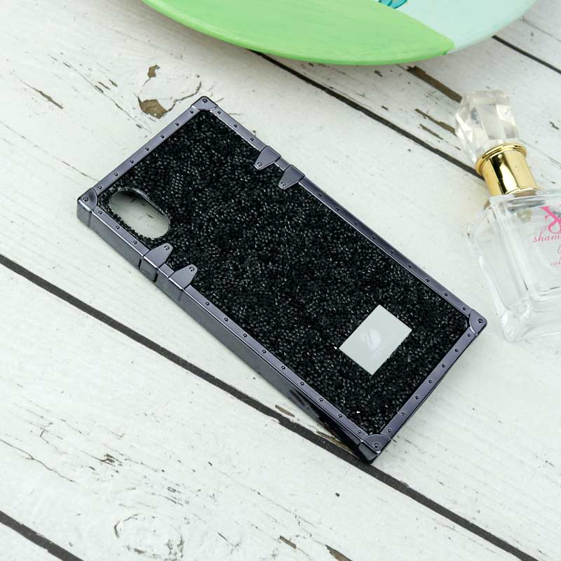 قاب شاینی Swarovski صندوقی iPhone X/XS