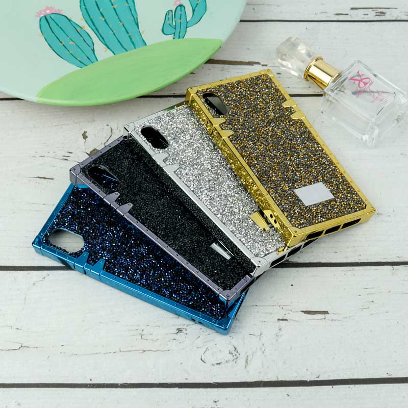 قاب شاینی Swarovski صندوقی iPhone X/XS