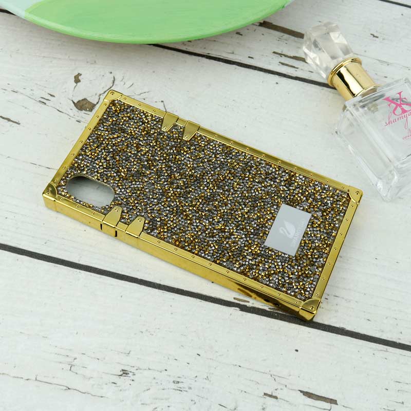 قاب شاینی Swarovski صندوقی iPhone X/XS