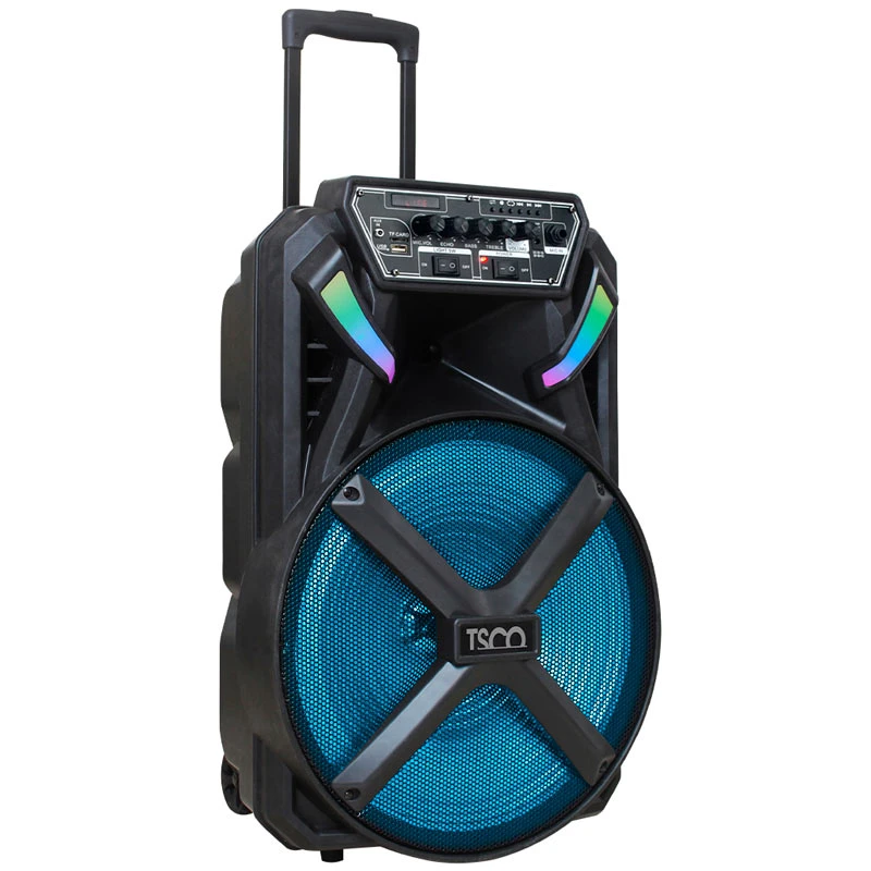 اسپیکر چمدانی بلوتوثی رم و فلش خور TSCO TS 1890 + میکروفون و ریموت کنترل