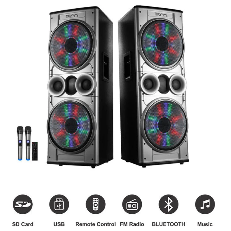 اسپیکر خانگی ایستاده TSCO TS 2080 Happy + میکروفون و ریموت کنترل