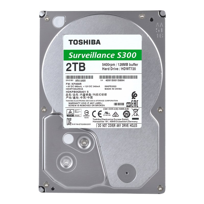هارد اینترنال توشیبا Toshiba S300 Surveillance 2TB