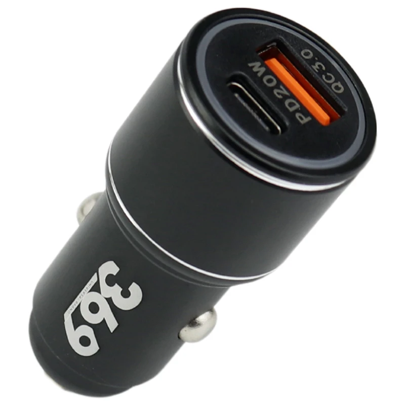 شارژر فندکی فست شارژ Universal brand 369 X-1 FO-36 QC3.0 3A PD 20W