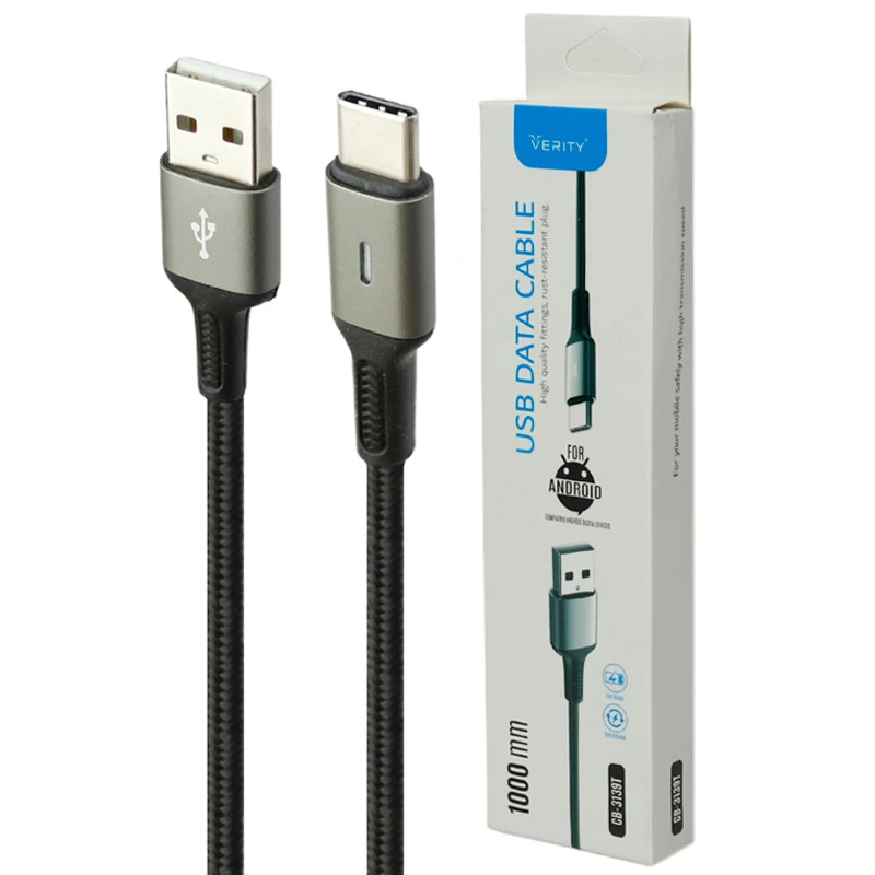 کابل تایپ سی فست شارژ وریتی CB-3139 طول 1 متر