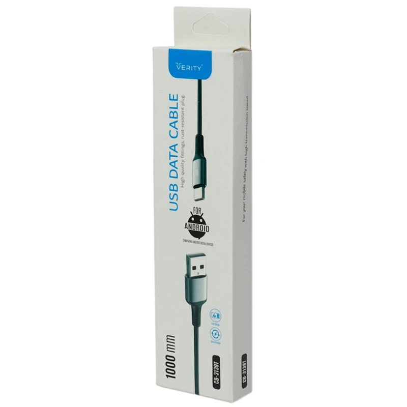 کابل تایپ سی فست شارژ وریتی CB-3139 طول 1 متر