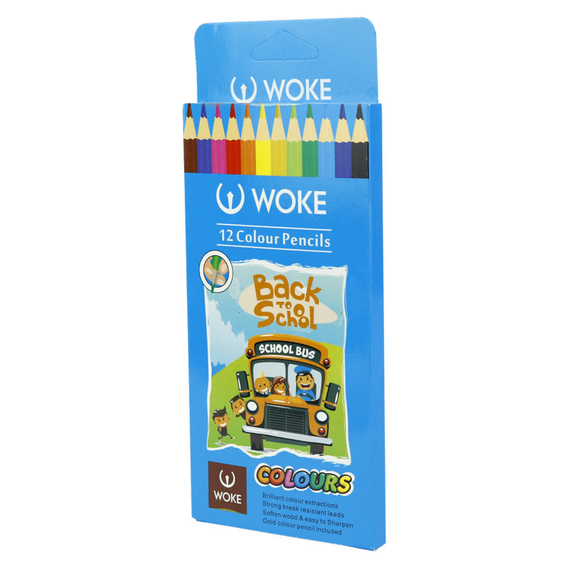 مداد رنگی 12 رنگ وک Woke 9403-12