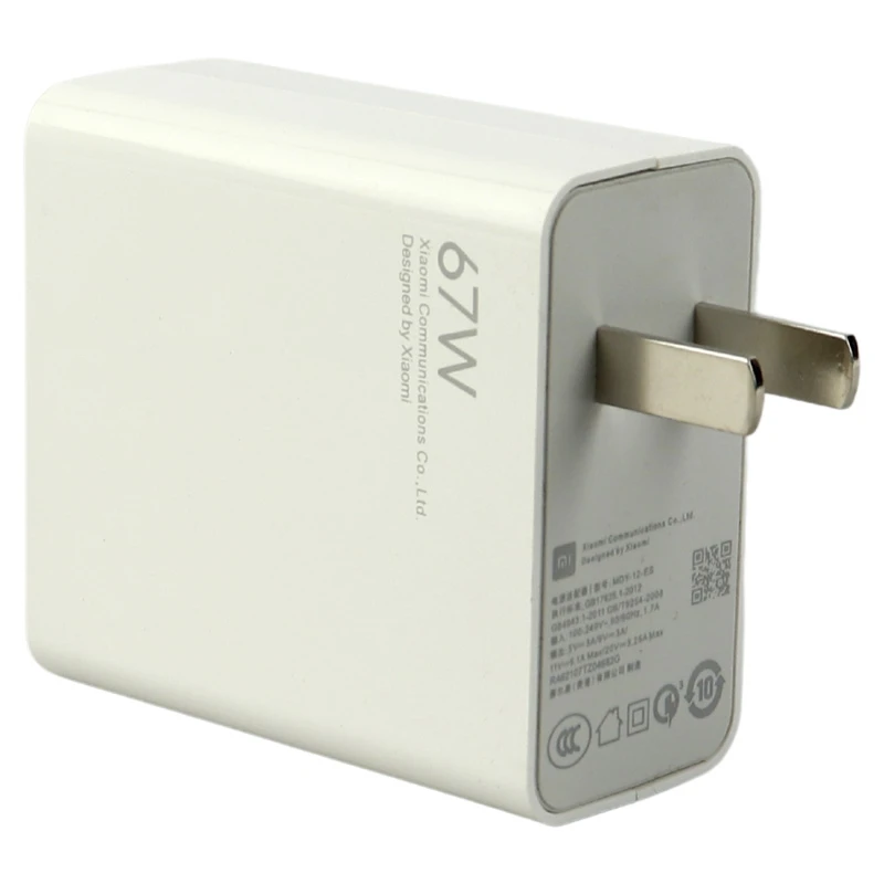 شارژر دیواری 67 وات شیائومی MDY-12-ES QC3.0 PD 6.1A High Copy + کابل تایپ سی