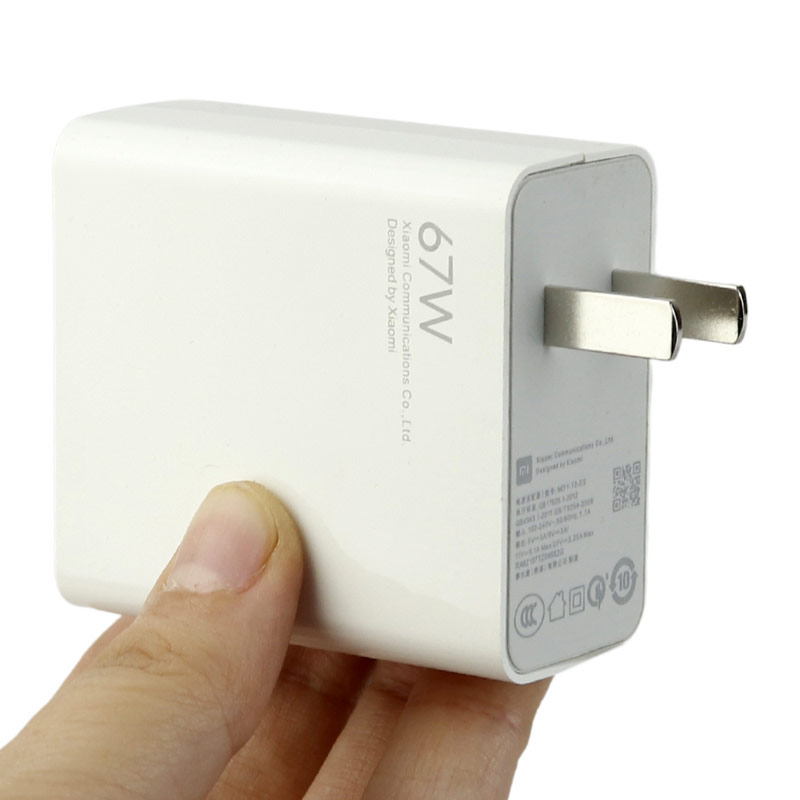 شارژر دیواری فست شارژ Xiaomi MDY-12-ES High Copy 6.1A QC3 PD 67W + کابل تایپ سی