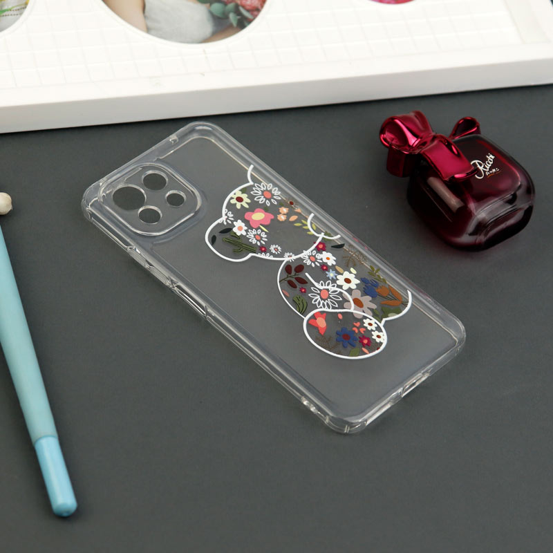 قاب ژله ای شفاف طرحدار محافظ لنزدار Xiaomi Mi 11 Lite