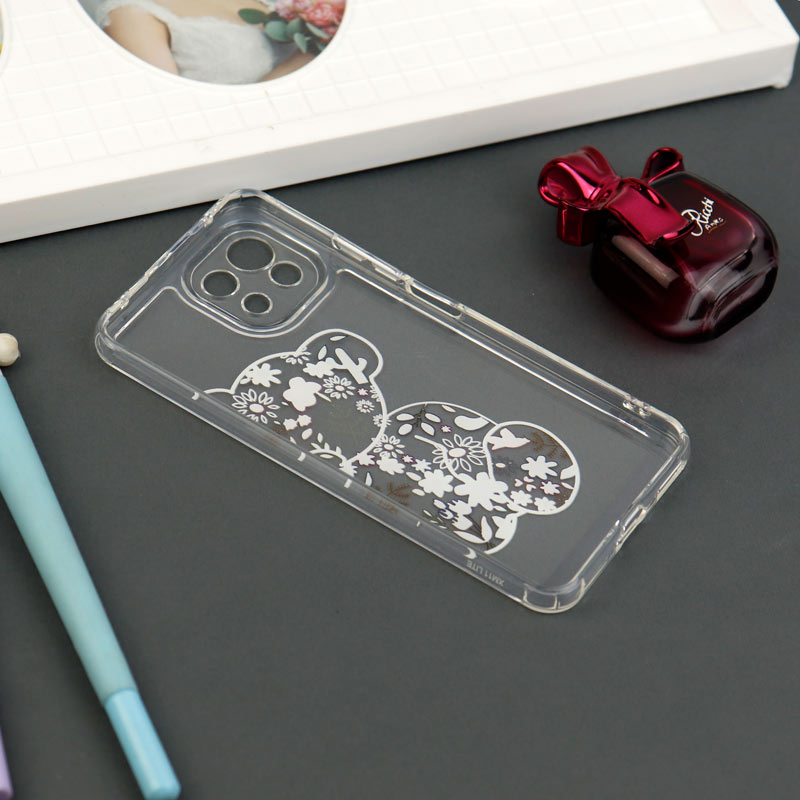 قاب ژله ای شفاف طرحدار محافظ لنزدار Xiaomi Mi 11 Lite