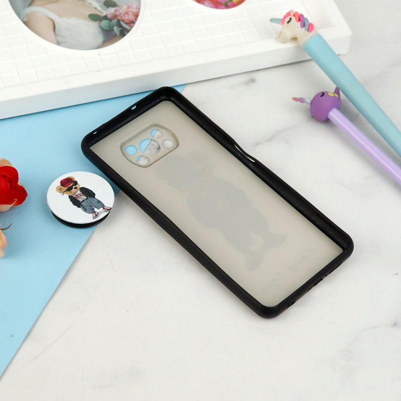 قاب فانتزی طرحدار پسرانه محافظ لنزدار + پاپ سوکت Xiaomi Poco X3 سری R