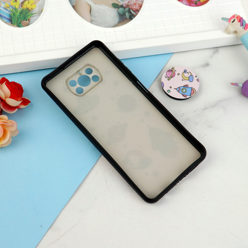 قاب فانتزی طرحدار دخترانه محافظ لنزدار + پاپ سوکت Xiaomi Poco X3 سری R