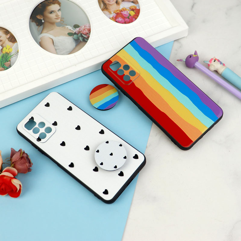 قاب فانتزی طرحدار دخترانه محافظ لنزدار + پاپ سوکت Xiaomi Redmi 10 سری R