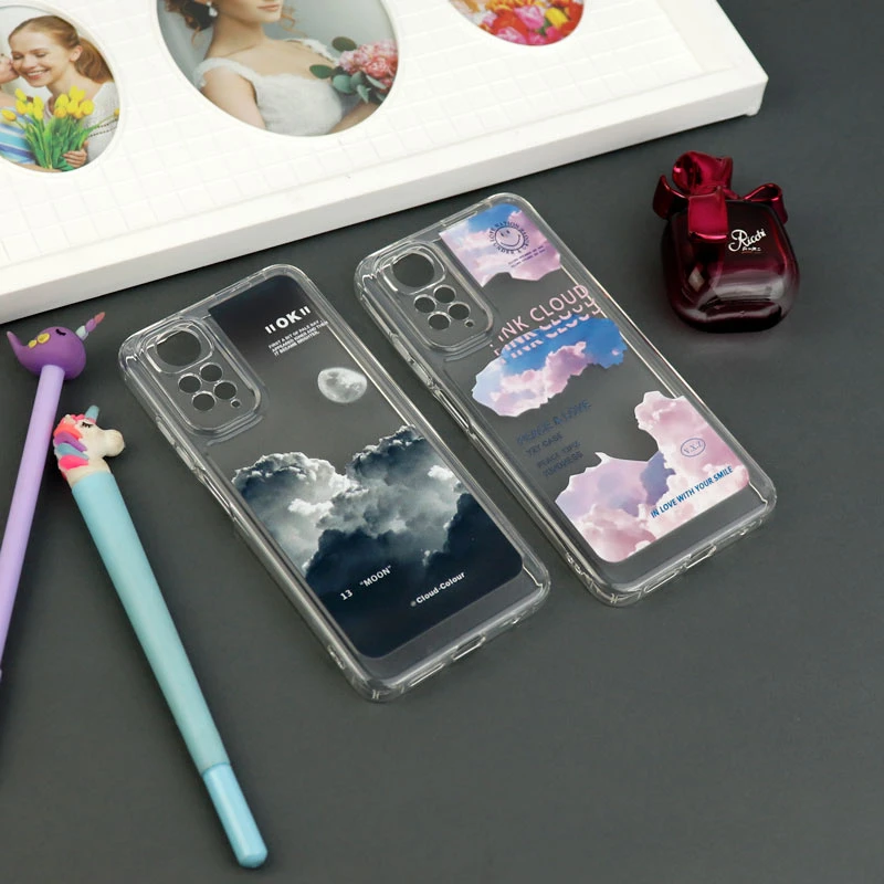قاب ژله ای شفاف طرحدار محافظ لنزدار Xiaomi Redmi Note 11 / 11s