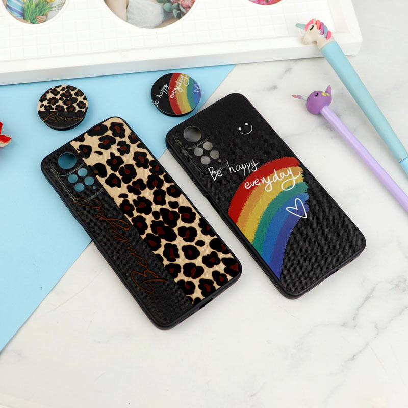قاب فانتزی طرحدار دخترانه محافظ لنزدار + پاپ سوکت Xiaomi Redmi Note 11 / 11s سری R