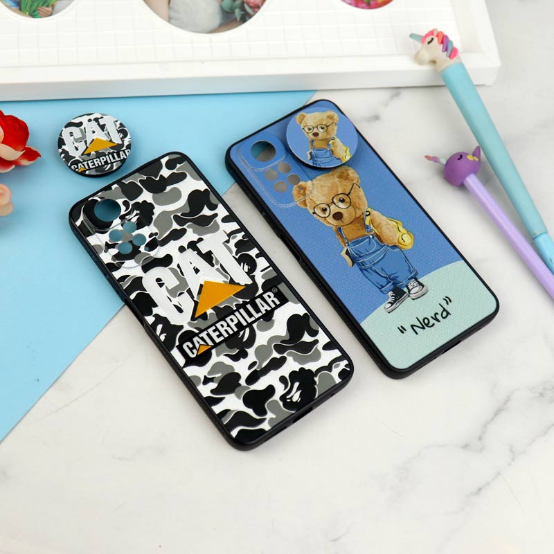 قاب فانتزی طرحدار پسرانه محافظ لنزدار + پاپ سوکت Xiaomi Redmi Note 11 / 11s سری R