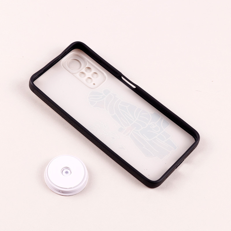 قاب فانتزی طرحدار دخترانه محافظ لنزدار + پاپ سوکت Xiaomi Redmi Note 11 / 11s سری R
