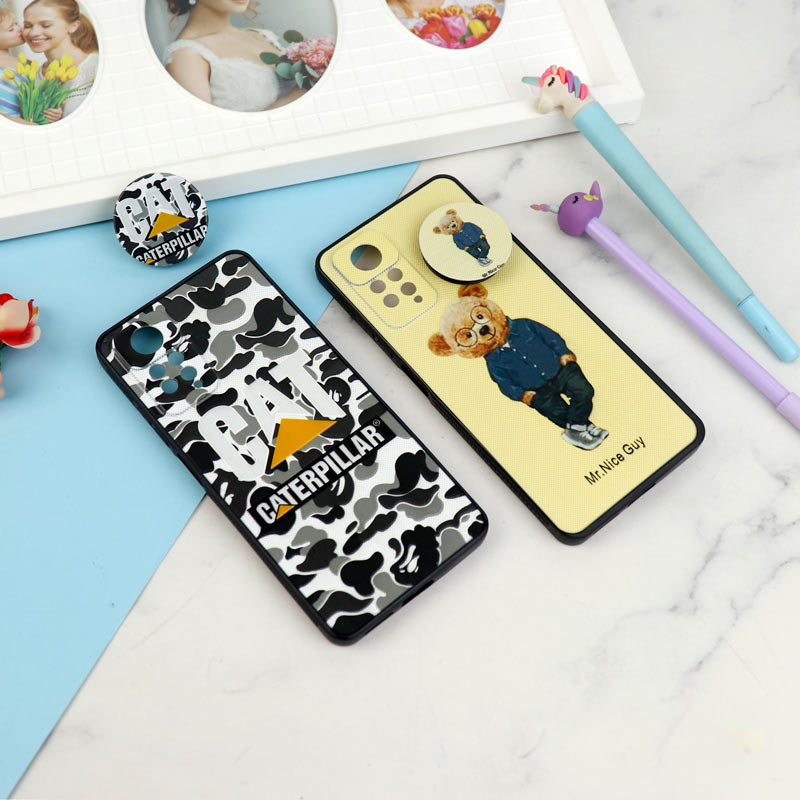 قاب فانتزی طرحدار پسرانه محافظ لنزدار + پاپ سوکت Xiaomi Redmi Note 11 Pro سری R