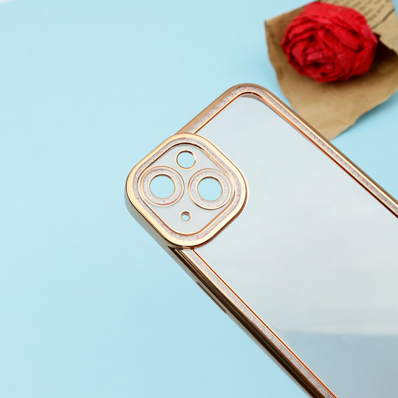 قاب ژله ای نگین دار محافظ لنزدار iPhone 13