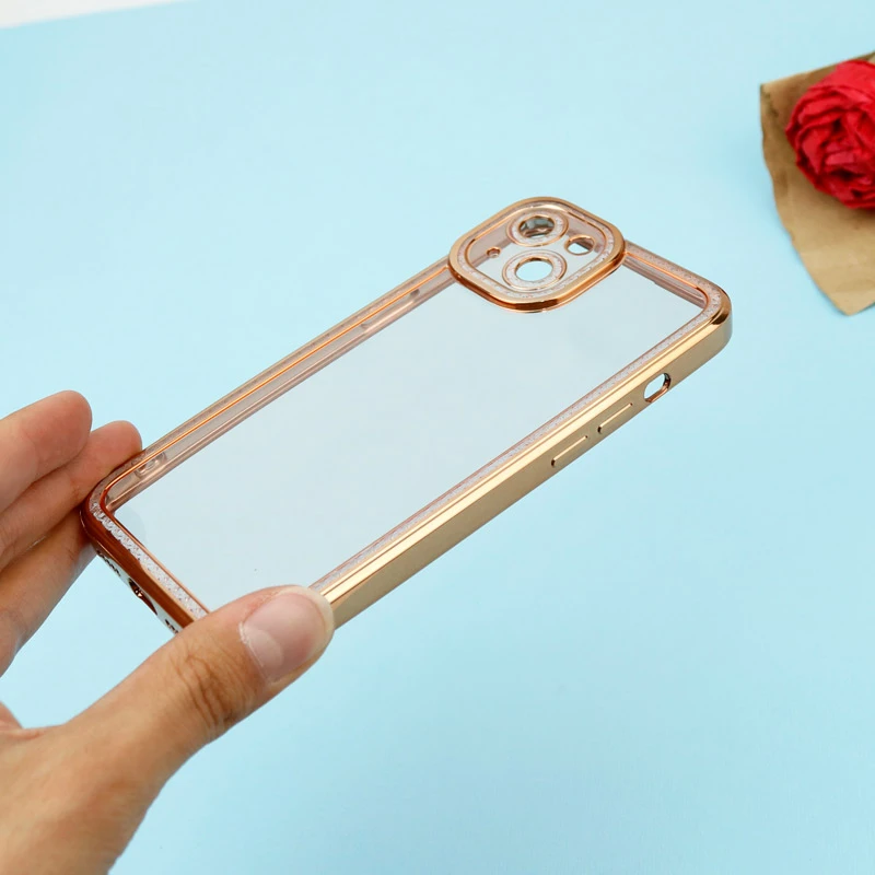 قاب ژله ای نگین دار محافظ لنزدار iPhone 13