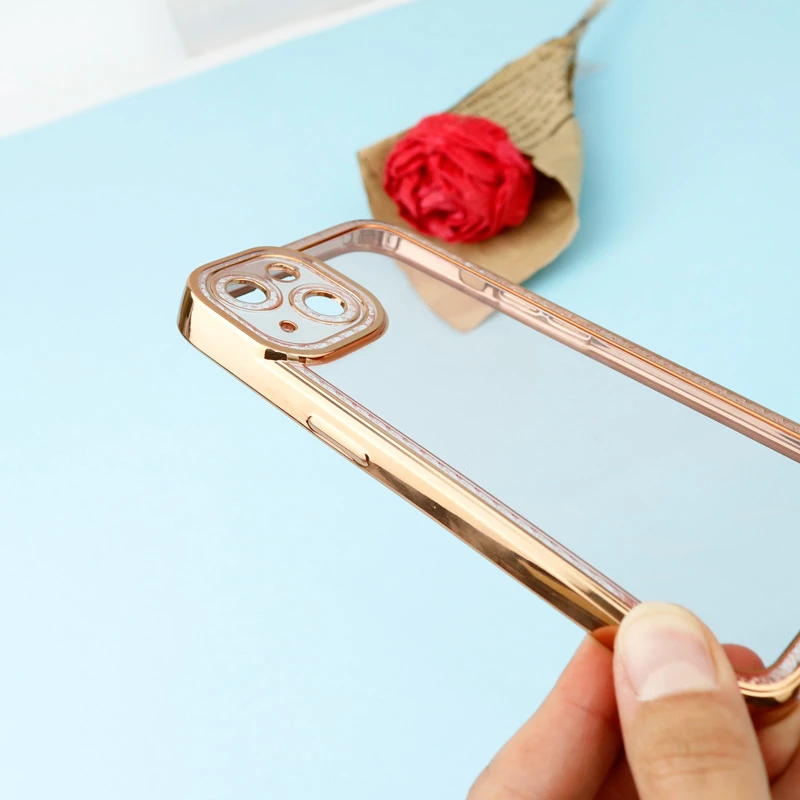 قاب ژله ای نگین دار محافظ لنزدار iPhone 13