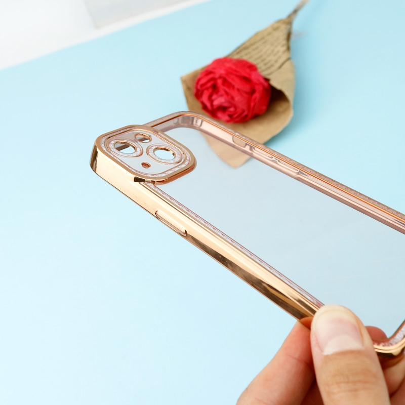 قاب ژله ای نگین دار محافظ لنزدار iPhone 13