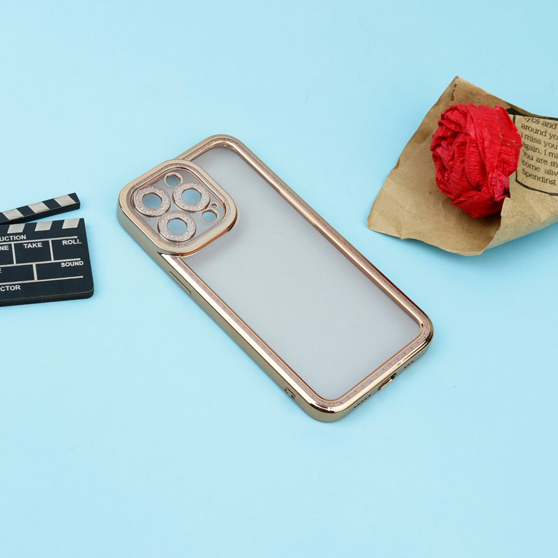 قاب ژله ای نگین دار محافظ لنزدار iPhone 13 Pro