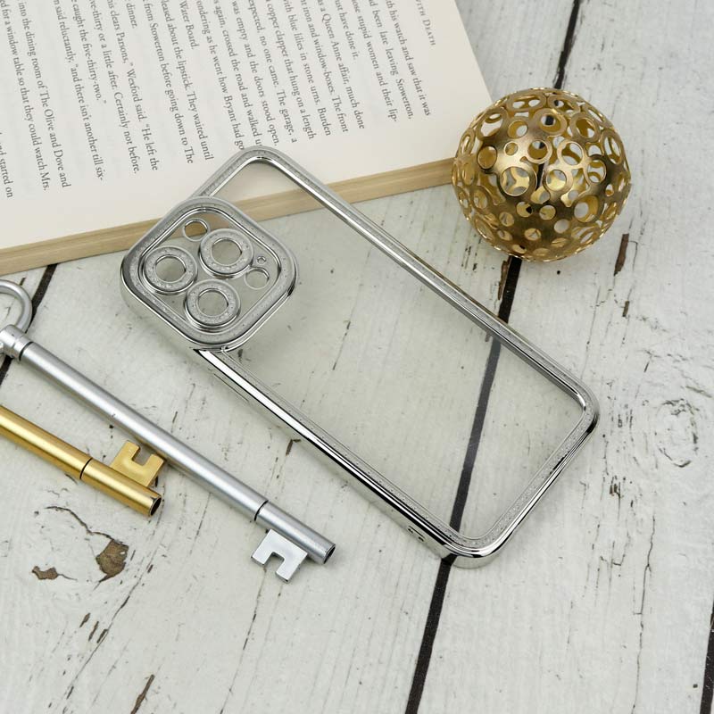 قاب ژله ای نگین دار محافظ لنزدار iPhone 13 Pro